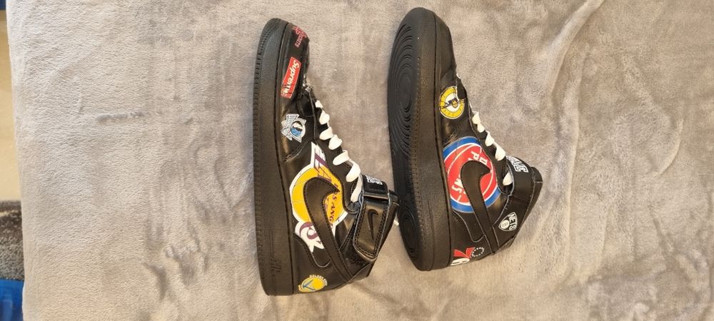 Nike Air force 1 Supreme NBA Black 40
