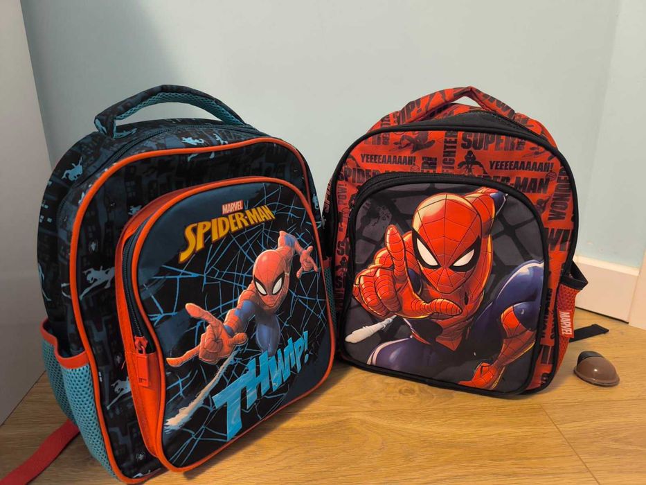 Детски книжки, играчка и раници със Спайдърмен 2 бр.