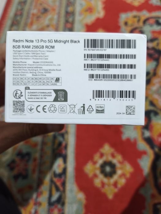 Xiaomi Redmi Note 13 Pro 5G Midnight Black 8/256GB б/у