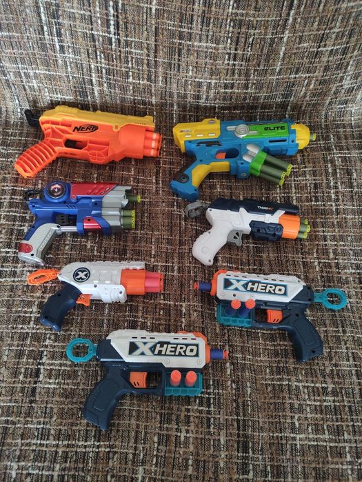 Пистолеты Nerf бластер (коллекция)
