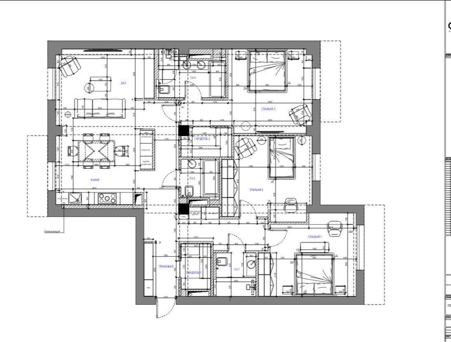 Квартира ЖК «Mirabad Avenue»  3 линия, сквозная,
