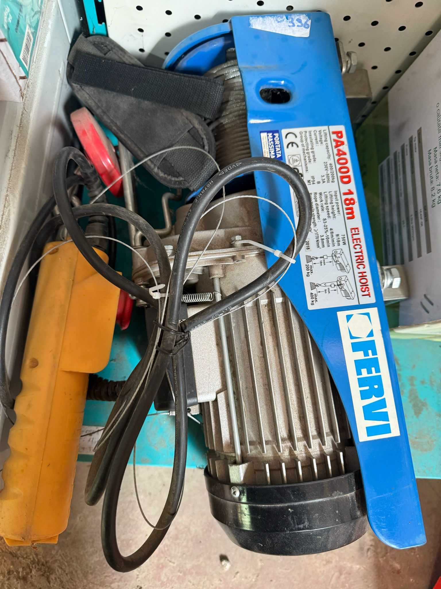 Troliu electric FERVI PA400D 18m