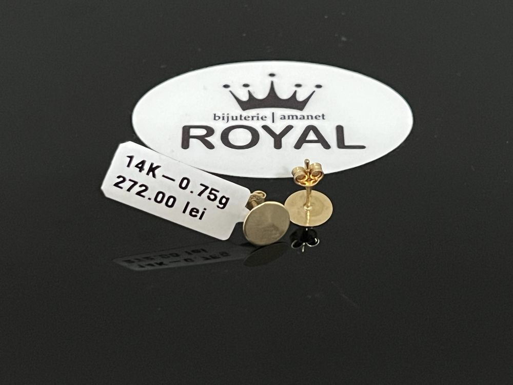 Bijuteria Royal CB : Cercei copil aur 14k 0,75 grame