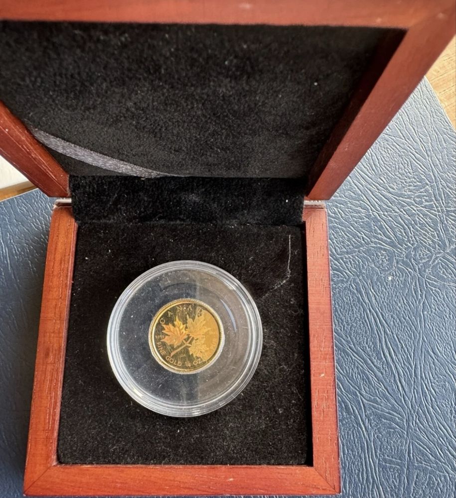 2001,$10 Canada Gold 1/4Oz. Златна монета
