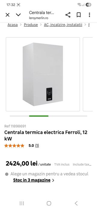 Centrala electrica ferroli 12kw