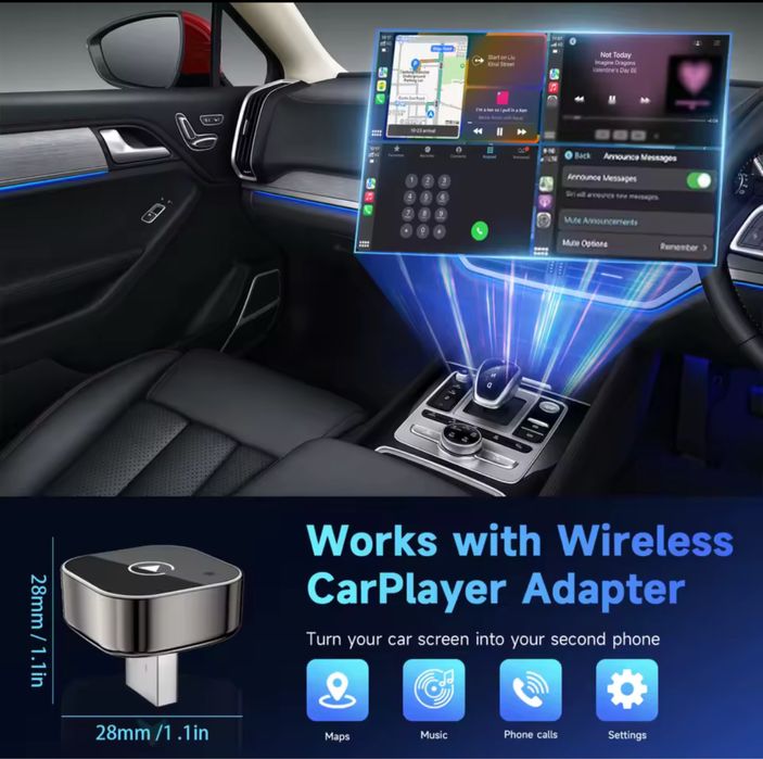 Adaptor Wireless Dongle CarPlay & Android Auto - Promotie ‼️