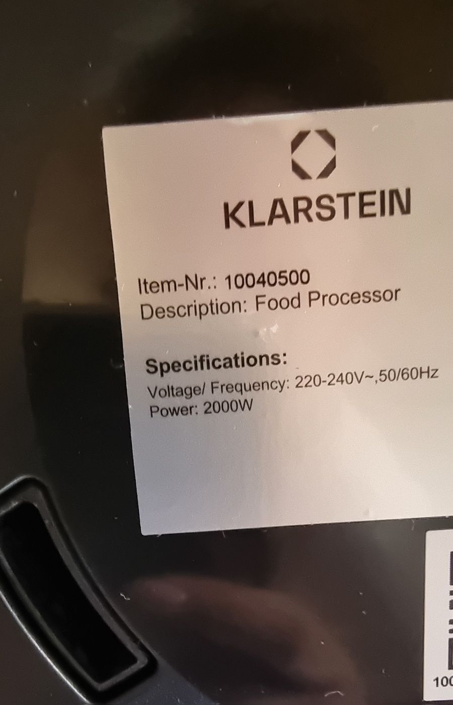 Планетарен кухненски робот 3в1 Klarstein 2000w 10L купа