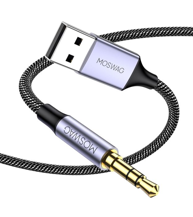 Cablu audio MOSWAG USB la jack 3,5 mm