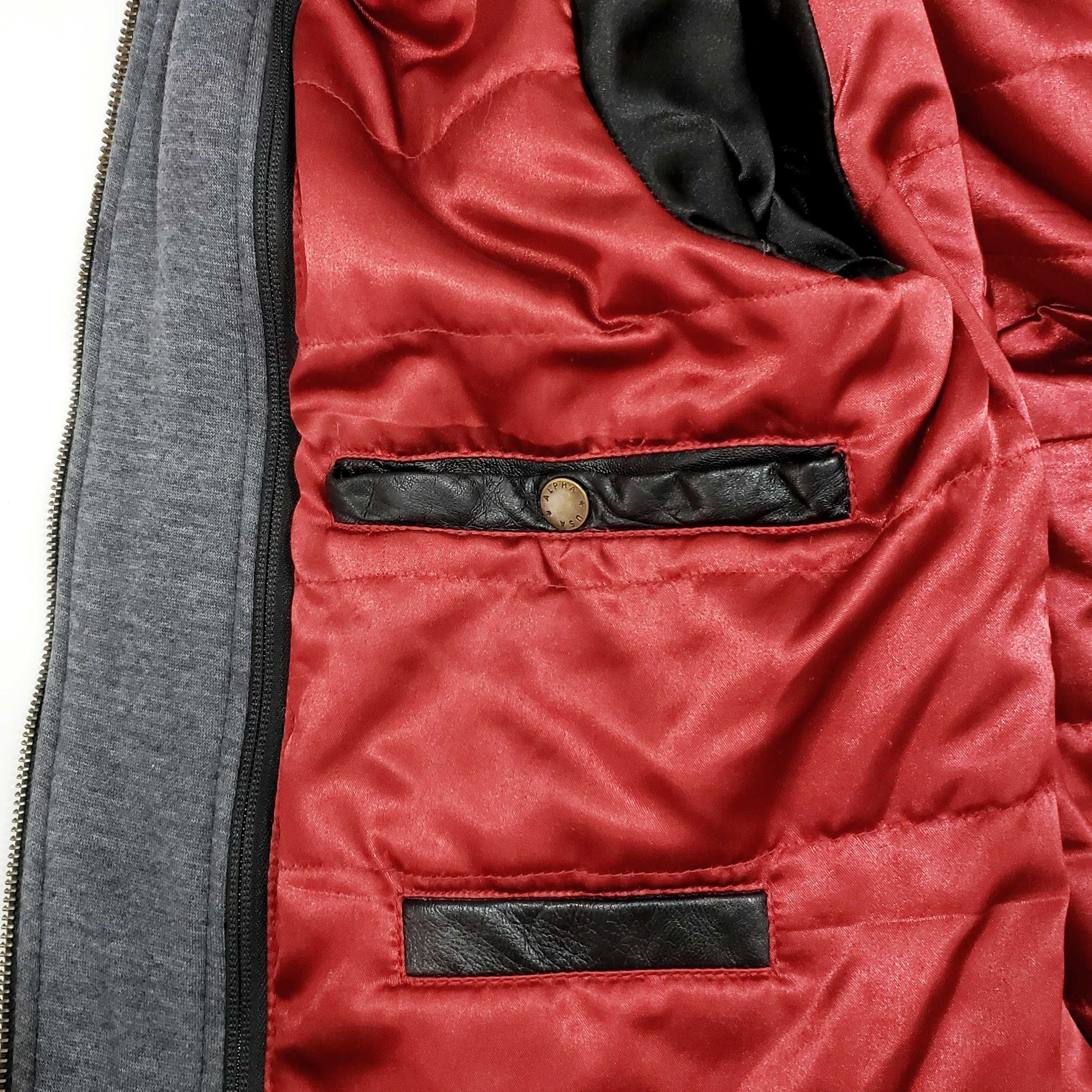 ALPHA INDUSTRIES 193129 Оригинал Кожено Яке Естествена Кожа Бомбър M-L