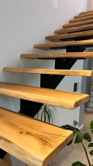 Blat lemn masiv nuc si stejar  rustic