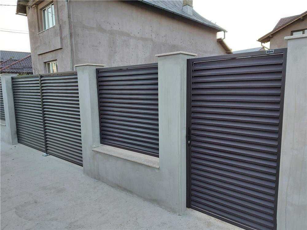 Garduri din panou tip jaluzele, sipca metalica, alte modele de vanzare