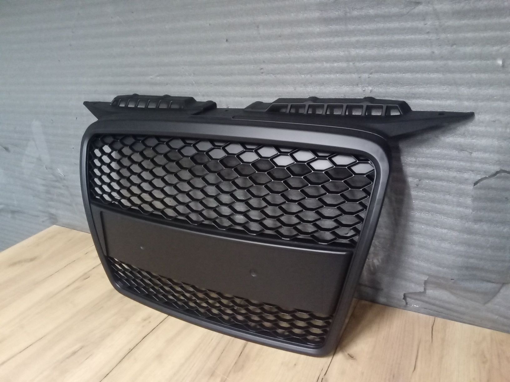 Grila radiator RS Look Audi A3 2005|2006|2007|2008 negru mat