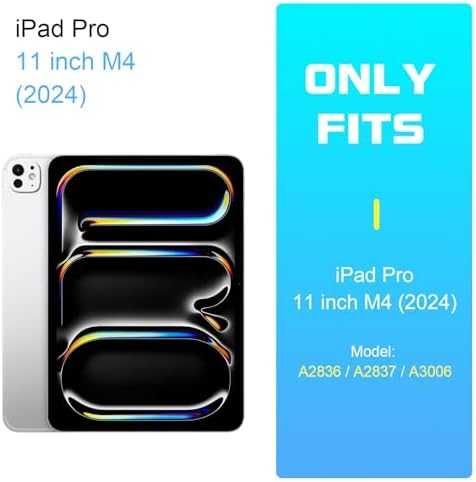 Нов Модерен калъф за таблет iPad Pro 11" 2024 с отделяща се клавиатура