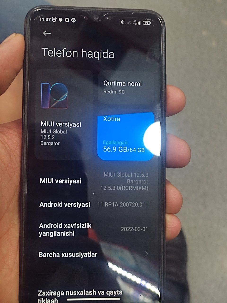 Redmi 9 C kafolati 1 oy