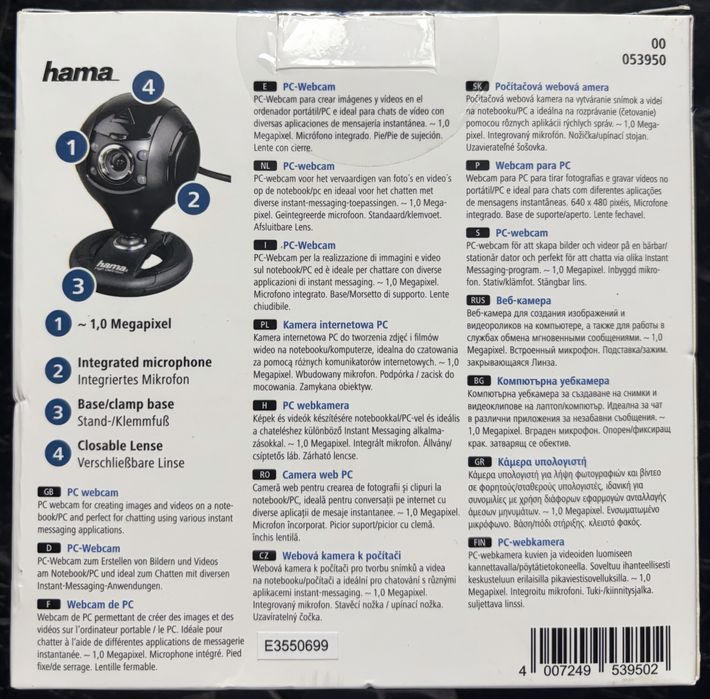 Camera web Hama Spy Protect 53950, USB, negru