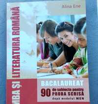Culegere de pregătire pentru BACALAUREAT. 90 teste de limba română