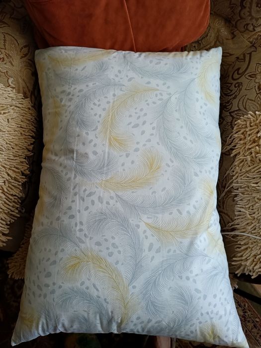 Подушка гусиное перо!размер 50×70 новая