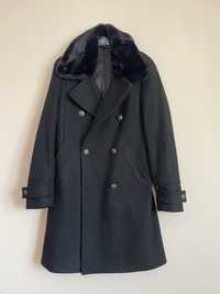 Palton lana naturala Zara marime S