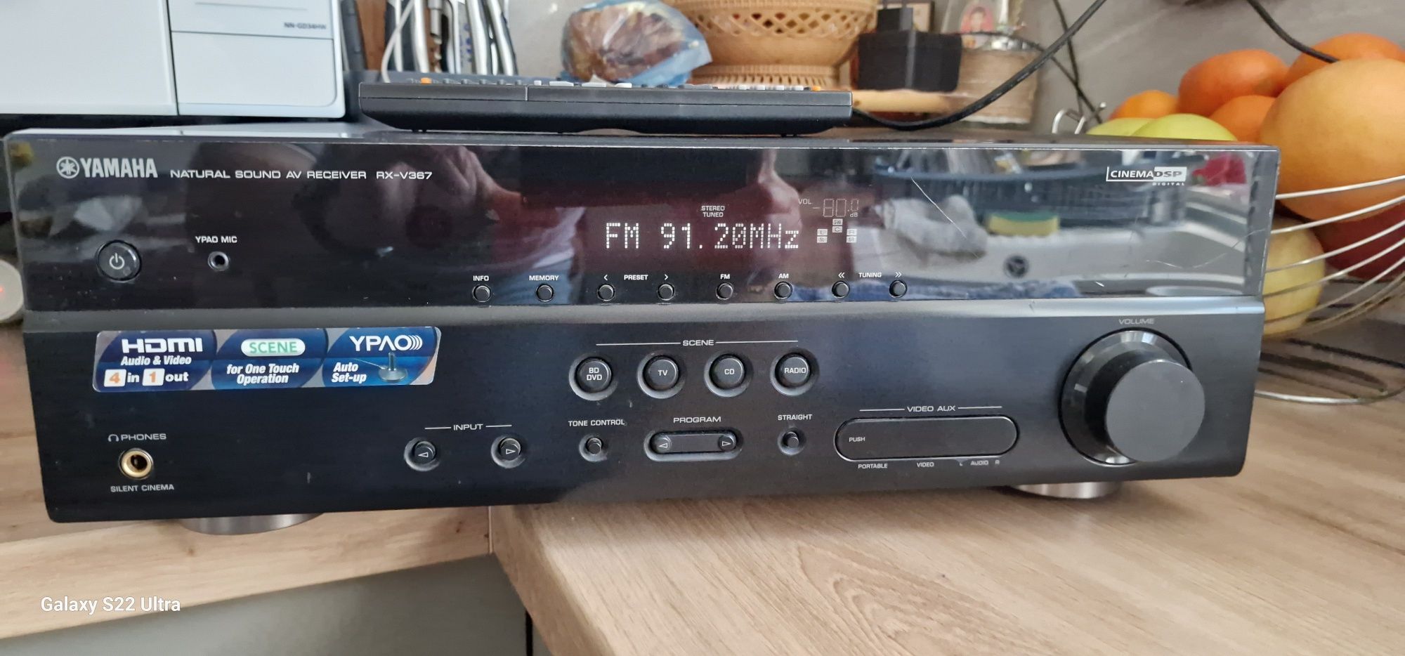 Av Receiver 5.1 YAMAHA rx-v367 cu Hdmi și telecomanda