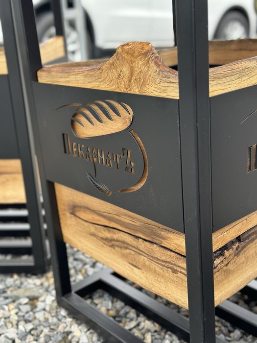 Кош за боклук масив за вашия бизнес с лого