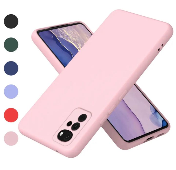 Motorola E13/E22/G32/E78/G54/G84 Husa Silicon Catifea + Folie Sticla