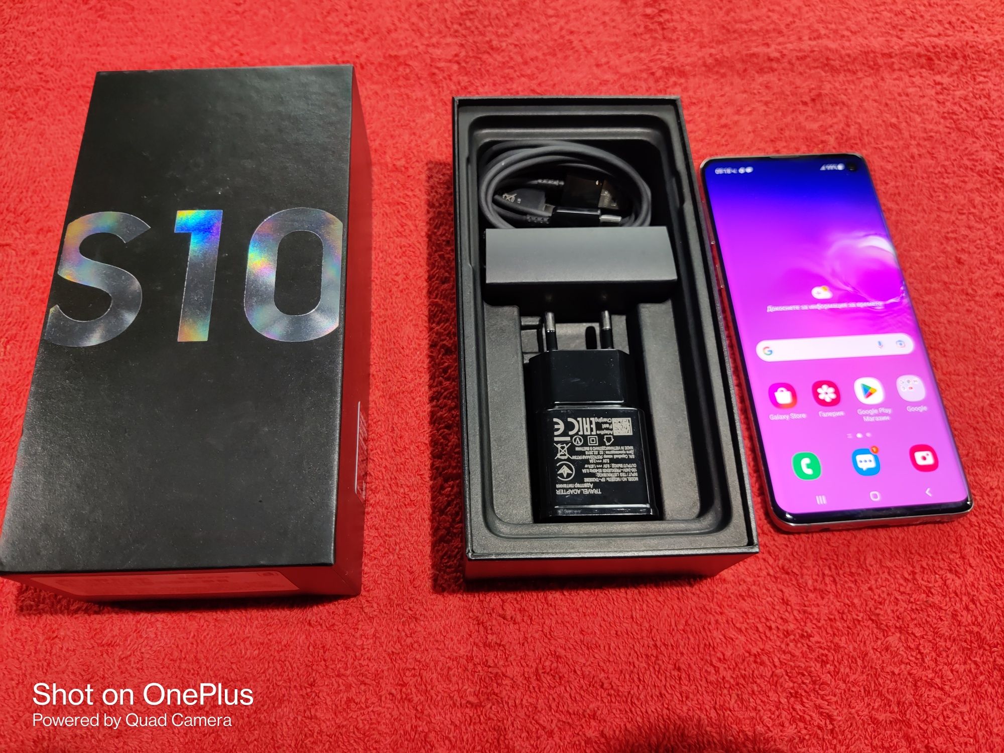 Samsung Galaxy S10 Black 128GB Dual Sim Изряден Пълен комплект Отключе