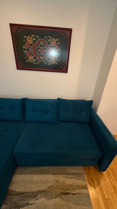 Разтягащ се, ъглов диван