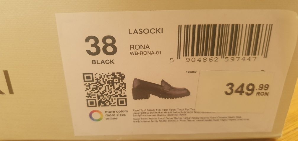 Mocasini din piele Lasocki