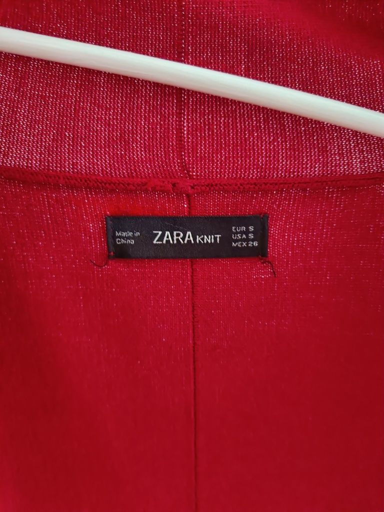 Cardigan Zara, S, rosu