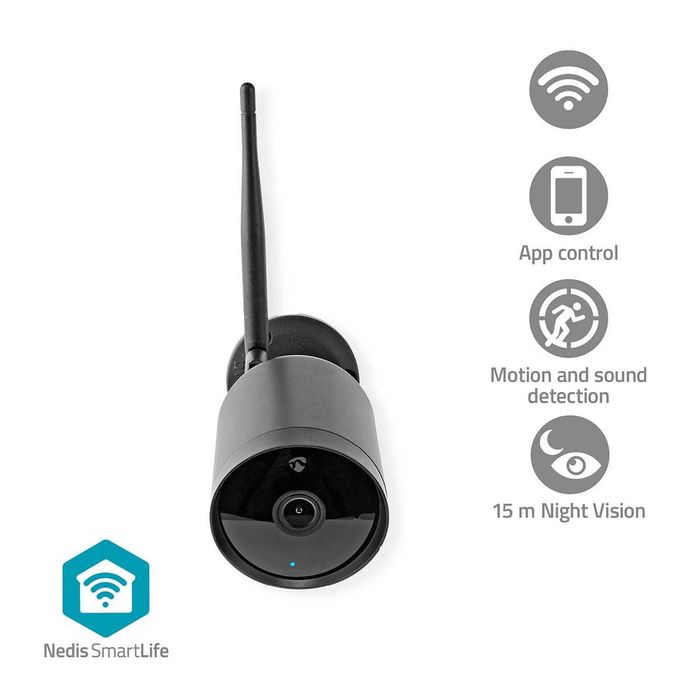 Camera de supraveghere Nedis WIFICO40CBK SmartLife Outdoor Wi-Fi