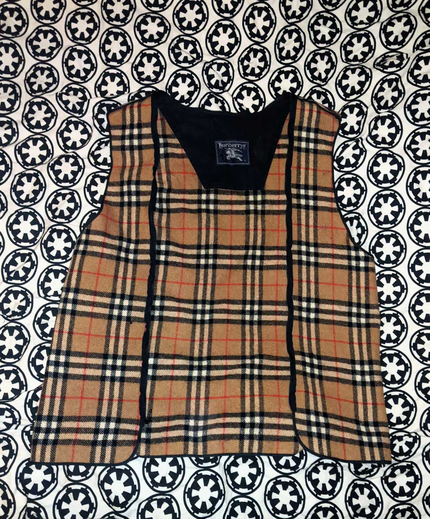 Jacheta BURBERRY x WALBUSCH, femei, oversized, cu vesta detasabila