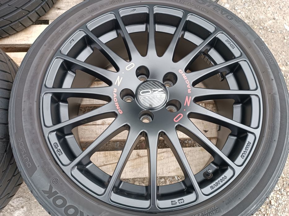 Лети джанти 17ки 5х108 O.Z.Racing Superturismo GT + летни гуми Hankook
