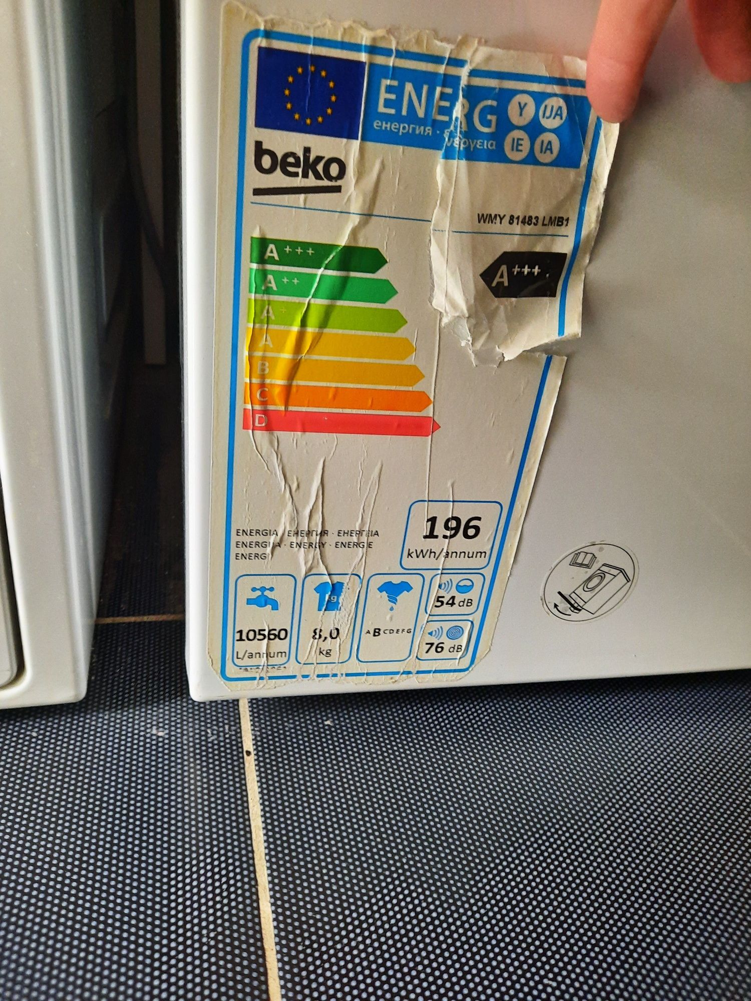 Mașină de spălat rufe Beko 8kg A+++