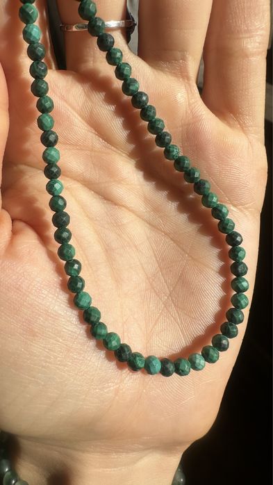 Малахит камень! Чокер из Малахита. Полудрагоценный камень!