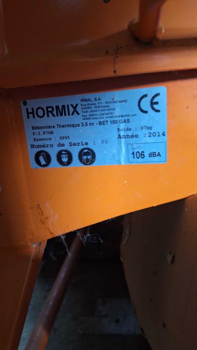 Betonieră 180 L  IRBAL , Benzină ,Motor Honda