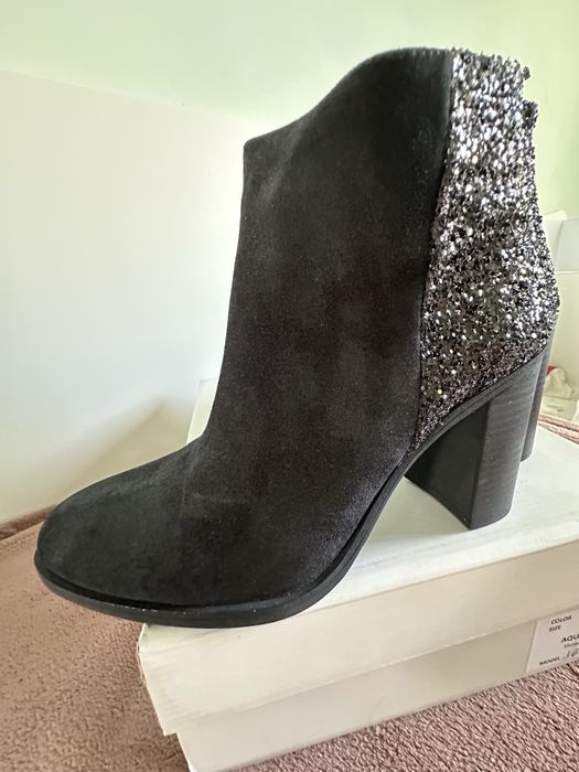 НОВИ дамски боти от естествен велур Aquamarine Shoes - цена 55 лв.