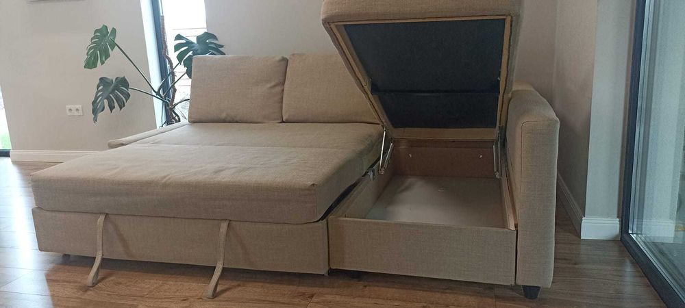 CANAPEA Ikea-Friheten se face PAT cu loc DEPOZITARE