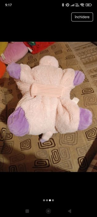 Perna decorativa Iepure si unicorn pufoasa