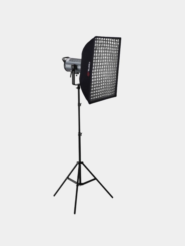 Софт бокс с сотами 300w префессиональный softbox штатив лампа 60 на 90