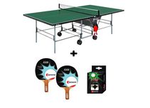 Masa tenis Sponeta S3-46e, exterior, pliabila, verde cu fileu,Sponeta