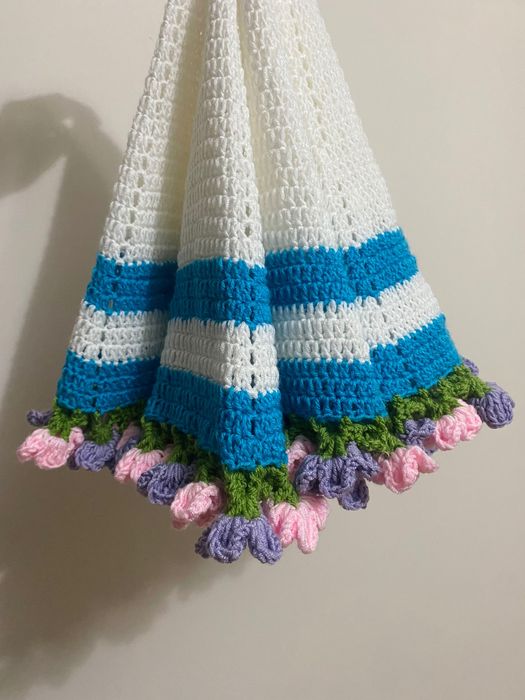 Fata de masa/paturica bebelusi tip buchet de flori