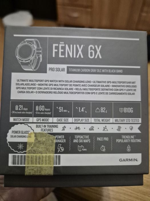Fenix 6x pro solar