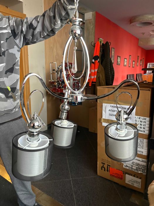 Лампи и лампиони в еднакъв стил - комплект за 1-2 стаи