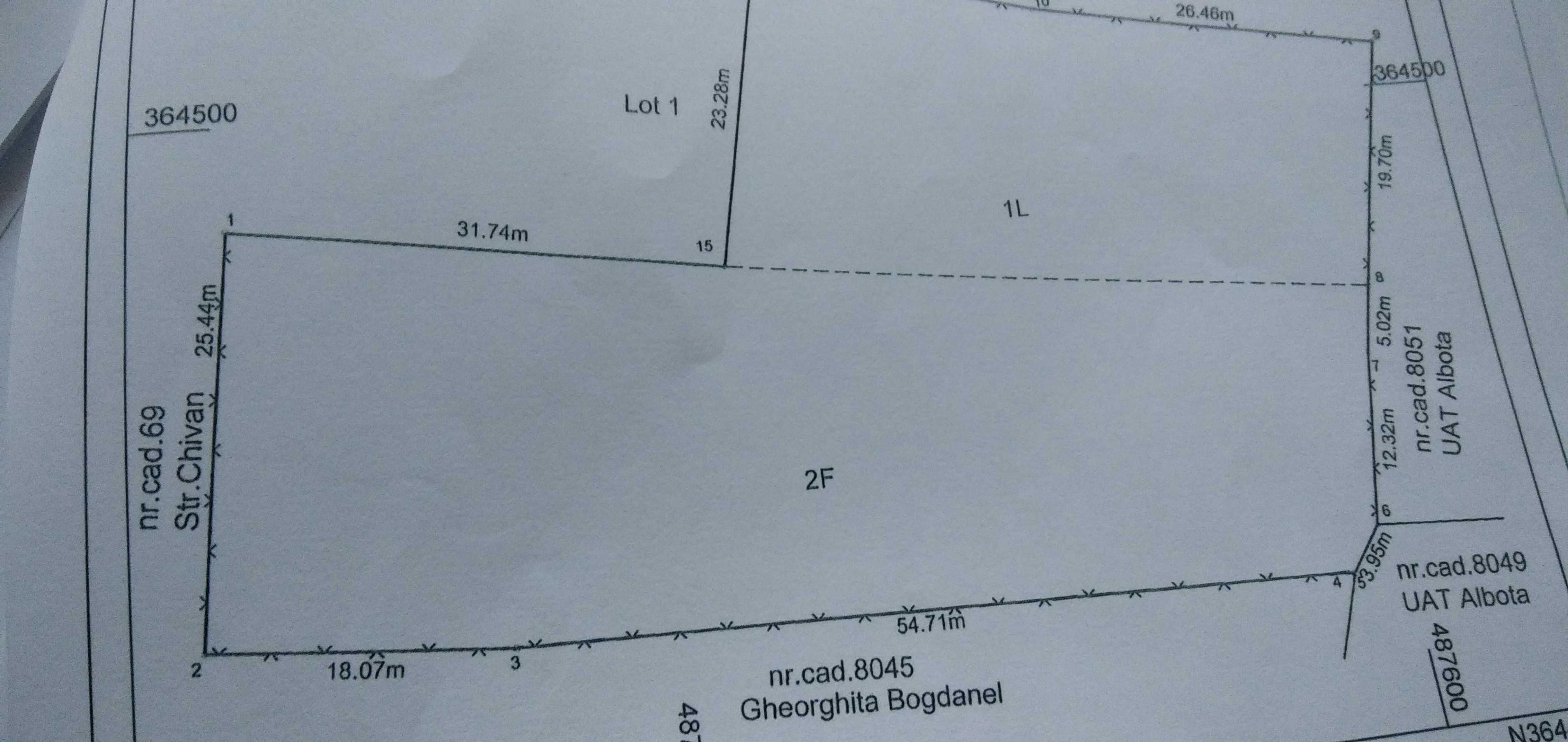 teren intravilan com. Albota- la 8 km de Pitesti