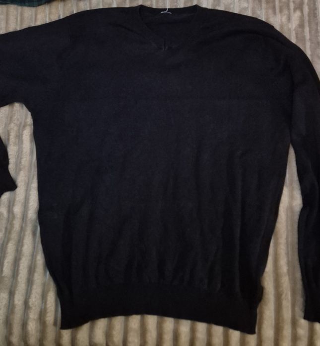 Pulover barbatesc, albastru, marimea 2XL (XXL), purtat, in conditii bu