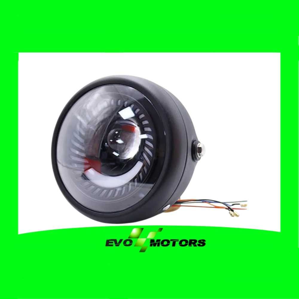 Far Moto Cafe Racer Lupa Angel Eyes Custom Bobber Chooper 6,5" A430