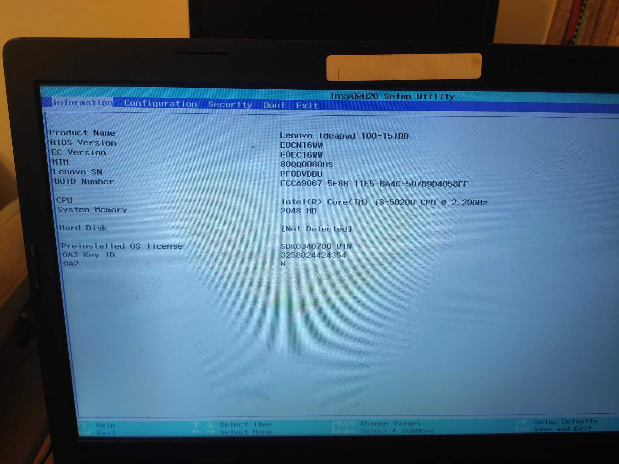 Laptop Lenovo ideapad 320 14isk 
 Ideapad 100 Lenovo B560 E460 T400