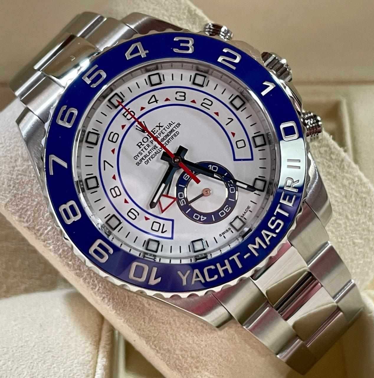 Rolex Yacht-Master II Steel Oyster часовник, ОРИГИНАЛЕН