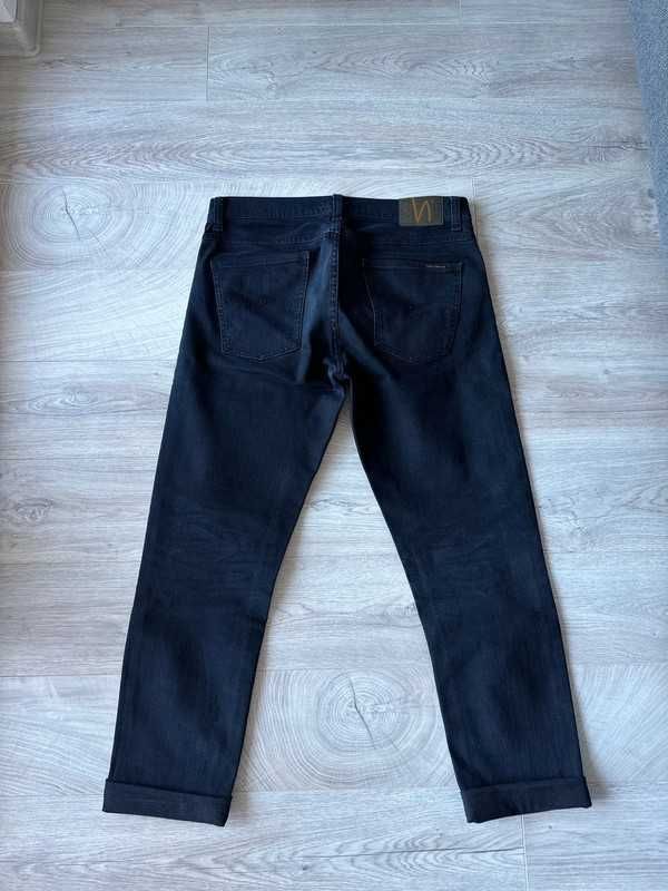 Nudie Jeans Lean Dean Black Skies, 32x30 , Slim Fit