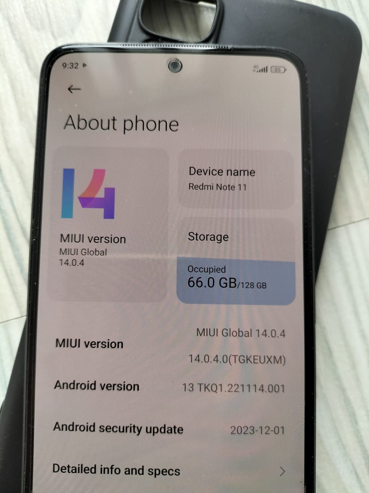 Xiaomi redmi note 11 black